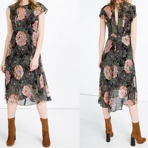 NWT Zara Flowy and Floral Dress